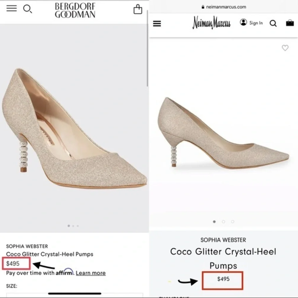 Sophia Webster Classic Blogger Wedding Favorite Coco Glitter Crystal Stone Heels - Picture 2 of 16